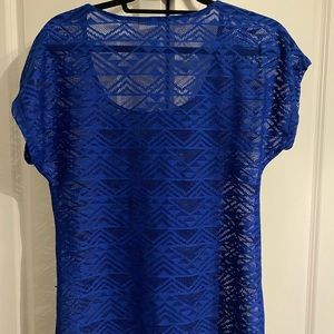 Maurices Blue Aztec Shirt